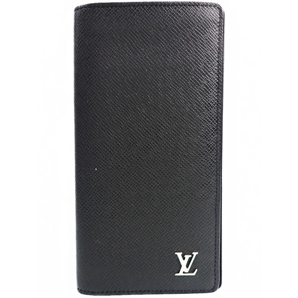 Louis Vuitton Taiga Portefeuille Brazza Bi fold Long Wallet